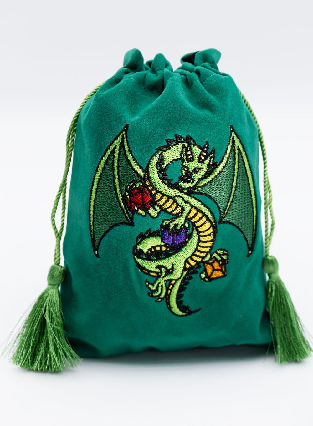 Dice Bag - Green Dragon Dice Bag Foam Brain Games