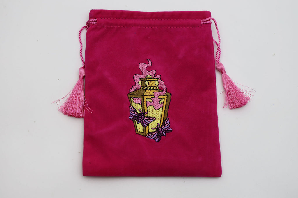 Moonlit Lantern Dice Bag - Pink Dice Bag Foam Brain Games