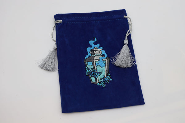 Moonlit Lantern Dice Bag - Blue Dice Bag Foam Brain Games