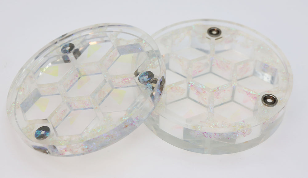 Sharp Edge Resin Dice Vault - Ethereal Clouds Dice Box Foam Brain Games