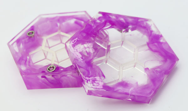 Sharp Edge Resin Dice Vault - Eerie Fog Dice Box Foam Brain Games