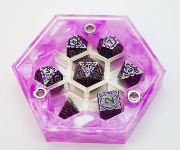 Sharp Edge Resin Dice Vault - Eerie Fog Dice Box Foam Brain Games