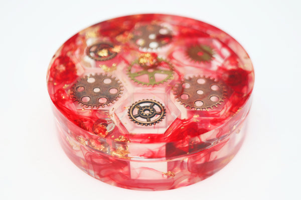 Sharp Edge Resin Dice Vault - Artificer's Cache Dice Box Foam Brain Games