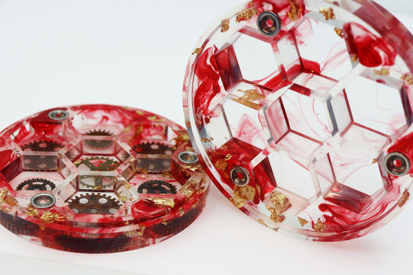 Sharp Edge Resin Dice Vault - Artificer's Cache Dice Box Foam Brain Games