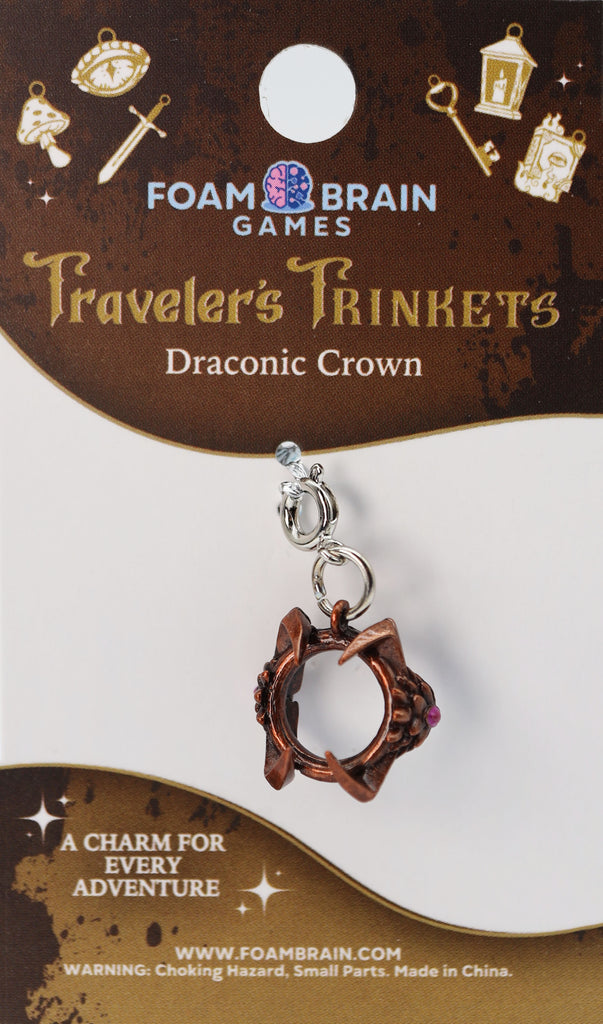 Traveler's Trinkets: Draconic Crown Charm Jewelry Foam Brain Games