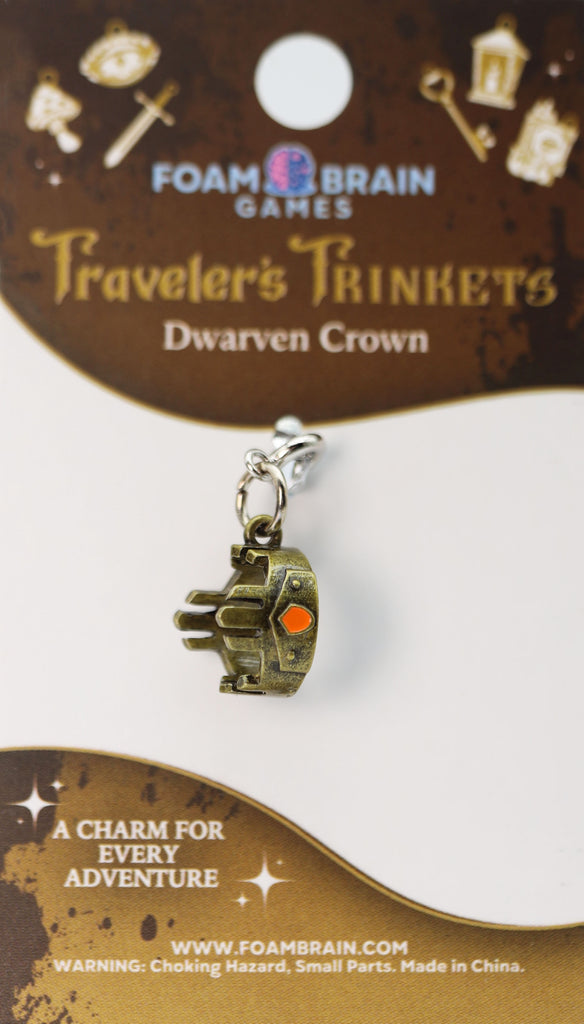 Traveler's Trinkets: Dwarven Crown Charm Jewelry Foam Brain Games