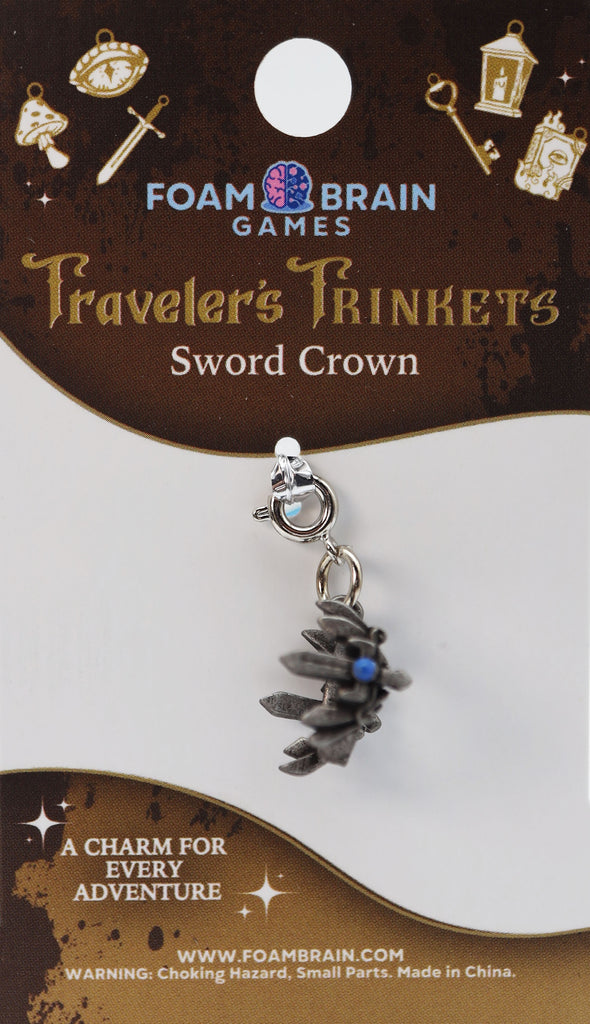 Traveler's Trinkets: Sword Crown Charm Jewelry Foam Brain Games