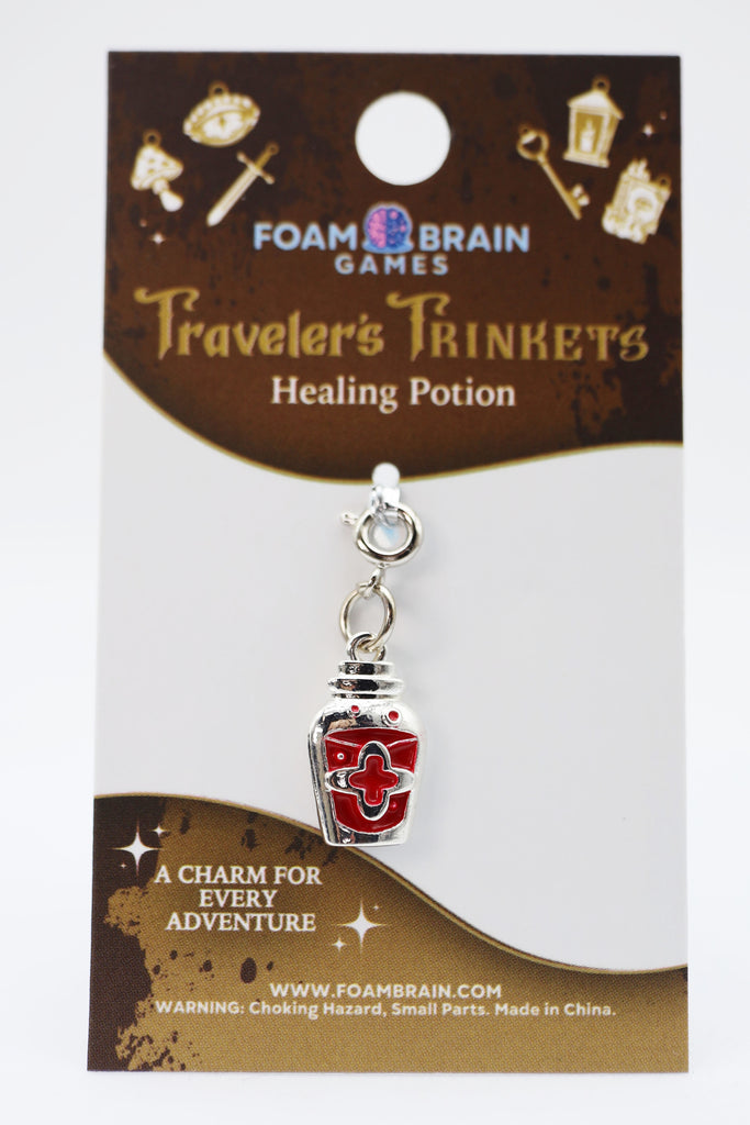 Traveler's Trinkets: Healing Potion Charm Jewelry Foam Brain Games