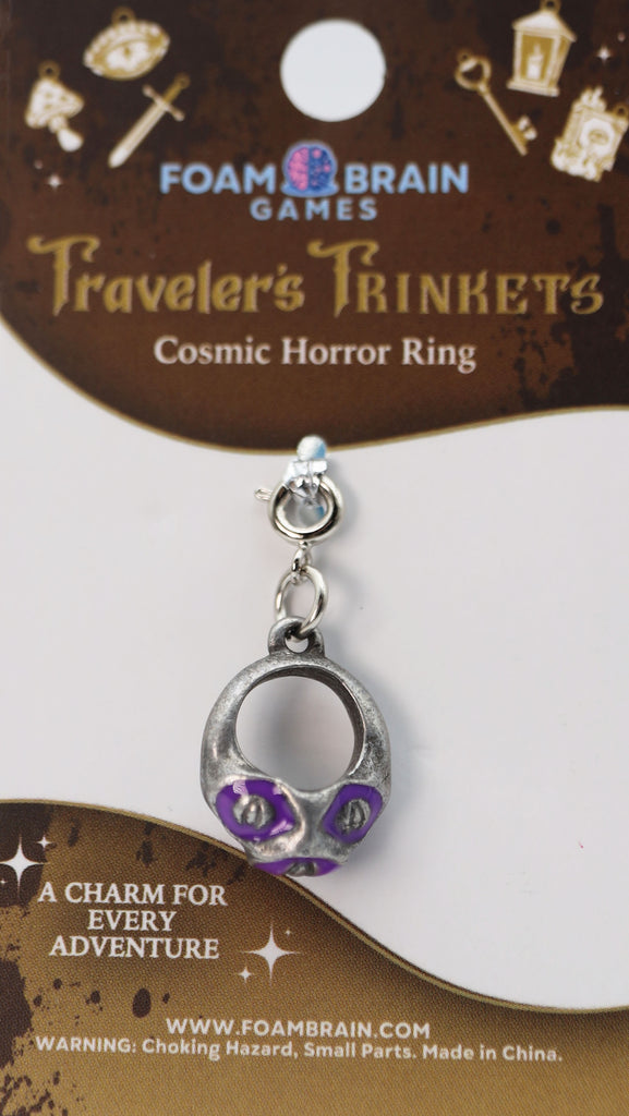 Traveler's Trinkets: Cosmic Horror Ring Charm Jewelry Foam Brain Games