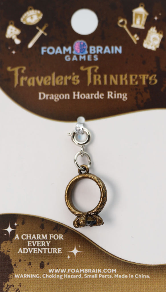 Traveler's Trinkets: Dragon Hoarde Ring Charm Jewelry Foam Brain Games