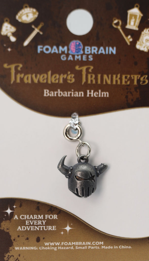 Traveler's Trinkets: Barbarian Helm Charm Jewelry Foam Brain Games