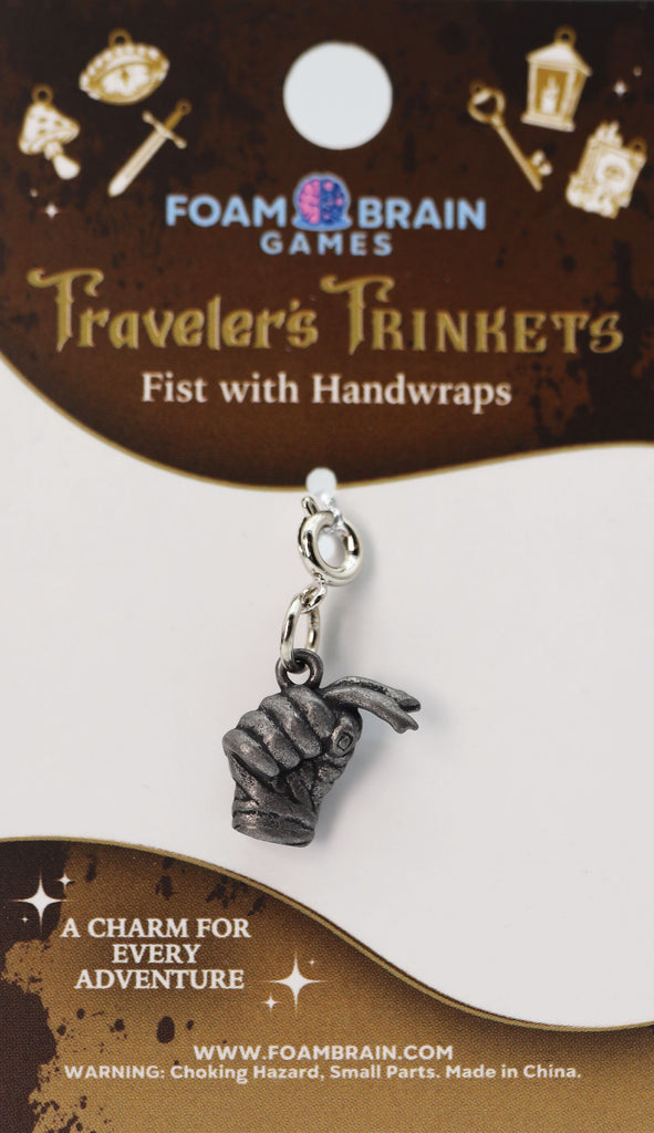 Traveler's Trinkets: Fist with Handwraps Charm Jewelry Foam Brain Games