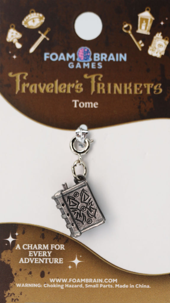 Traveler's Trinkets: Tome Charm Jewelry Foam Brain Games