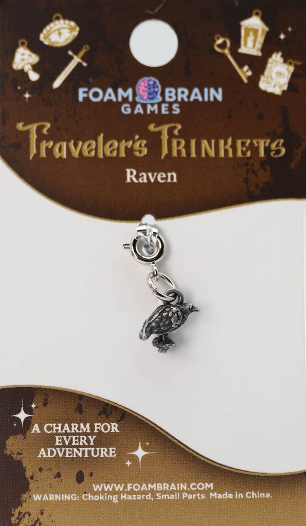 Traveler's Trinkets: Raven Charm Jewelry Foam Brain Games