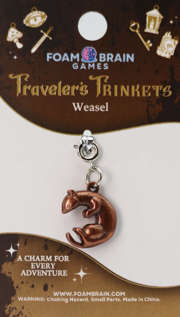 Traveler's Trinkets: Weasel Charm Jewelry Foam Brain Games