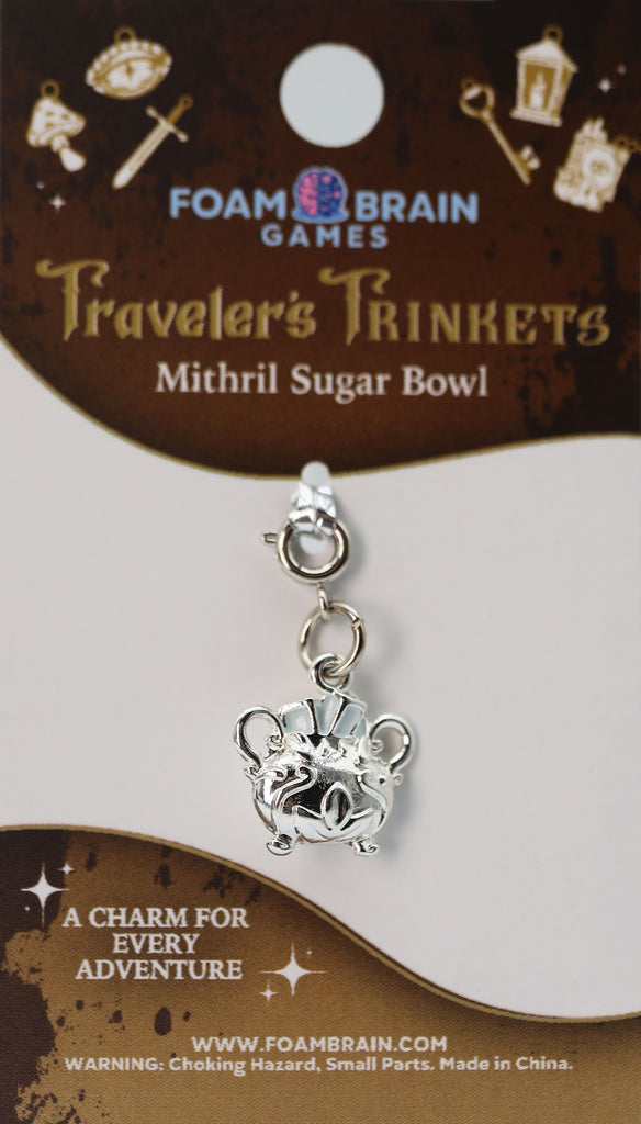 Traveler's Trinkets: Mithril Sugar Bowl Charm Jewelry Foam Brain Games