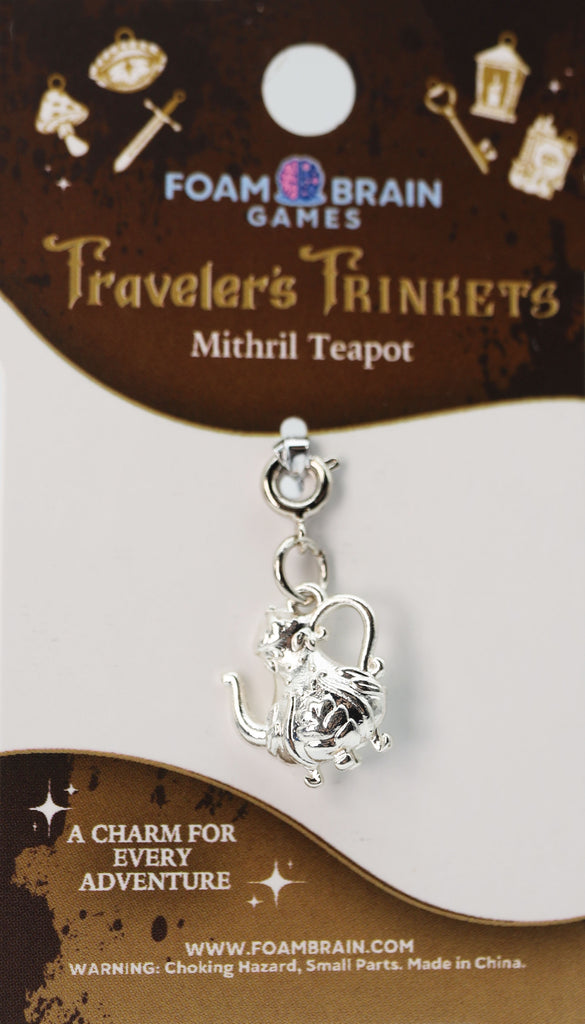 Traveler's Trinkets: Mithril Teapot Charm Jewelry Foam Brain Games