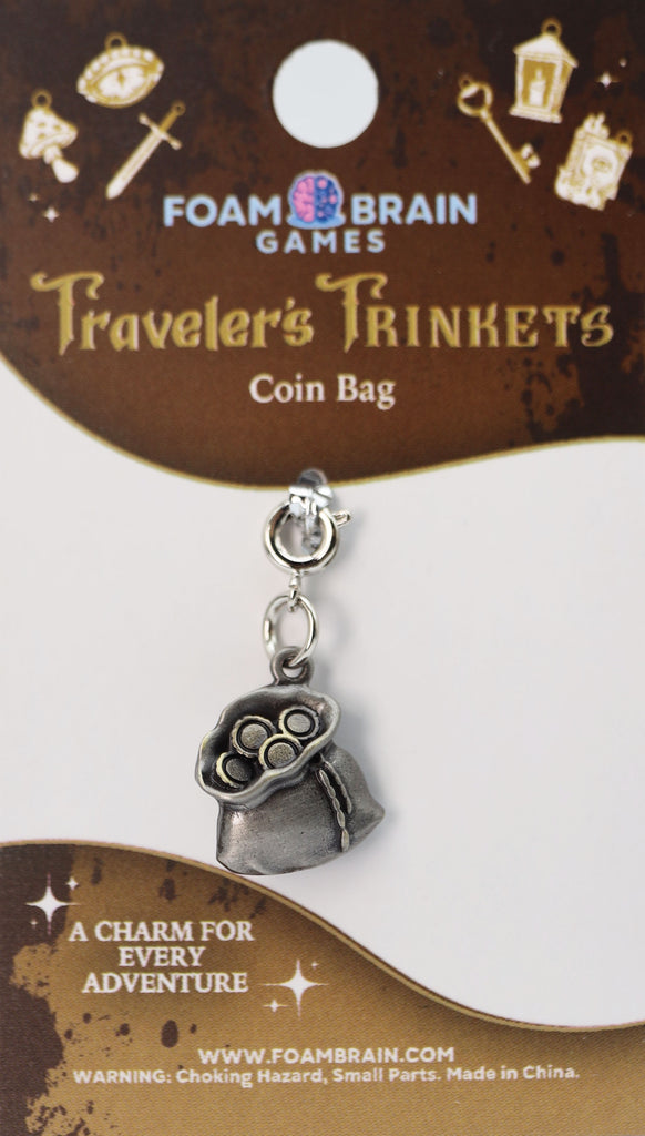 Traveler's Trinkets: Coin Bag Charm Jewelry Foam Brain Games