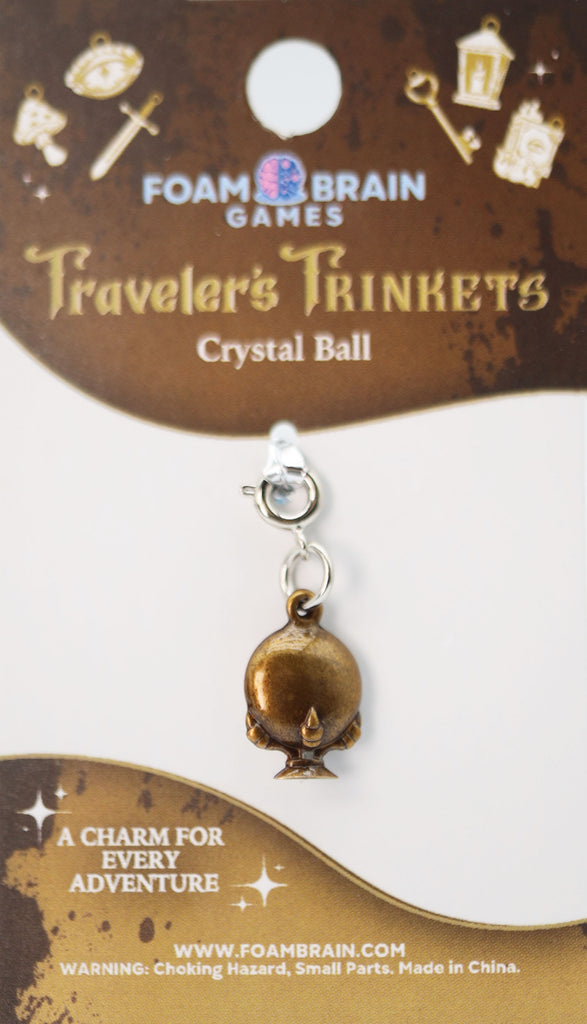 Traveler's Trinkets: Crystal Ball Charm Jewelry Foam Brain Games