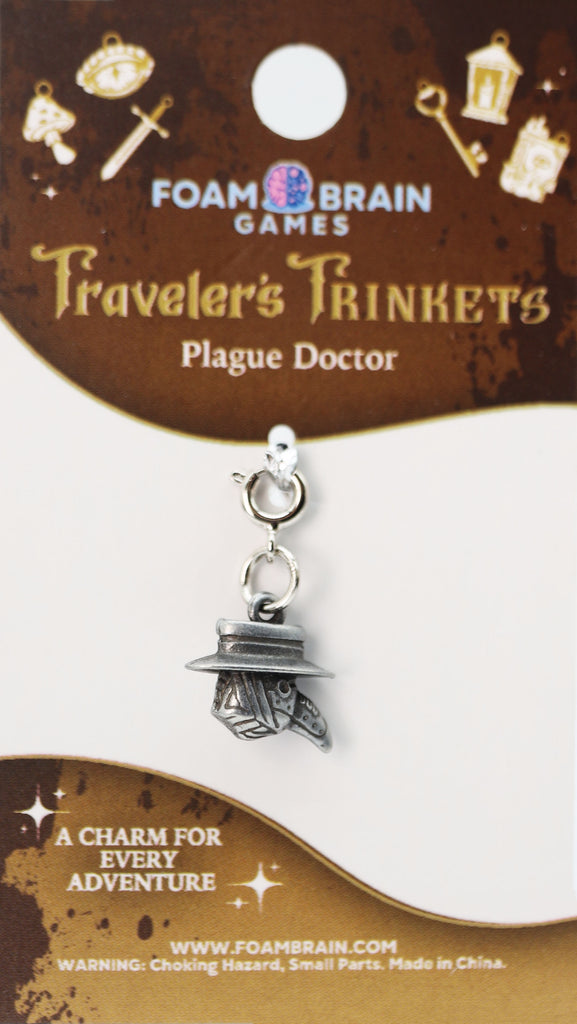 Traveler's Trinkets: Plague Doctor Charm Jewelry Foam Brain Games