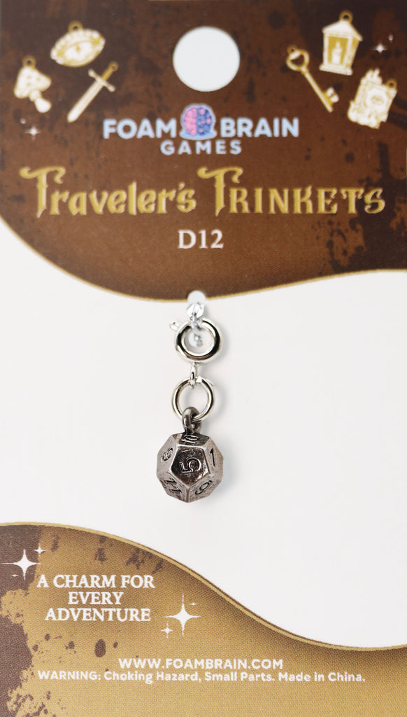 Traveler's Trinkets: D12 Charm Jewelry Foam Brain Games
