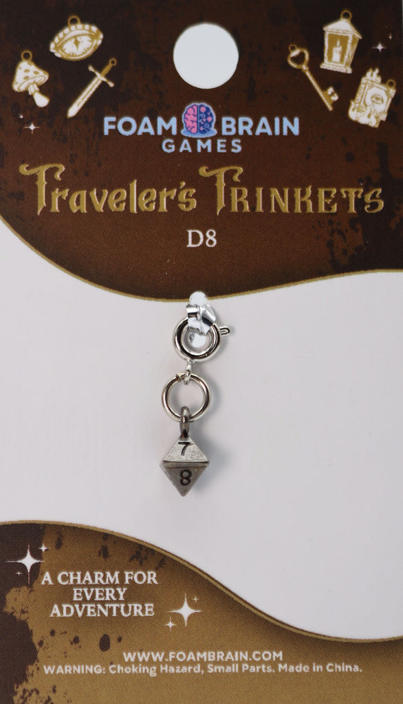 Traveler's Trinkets: D8 Charm Jewelry Foam Brain Games