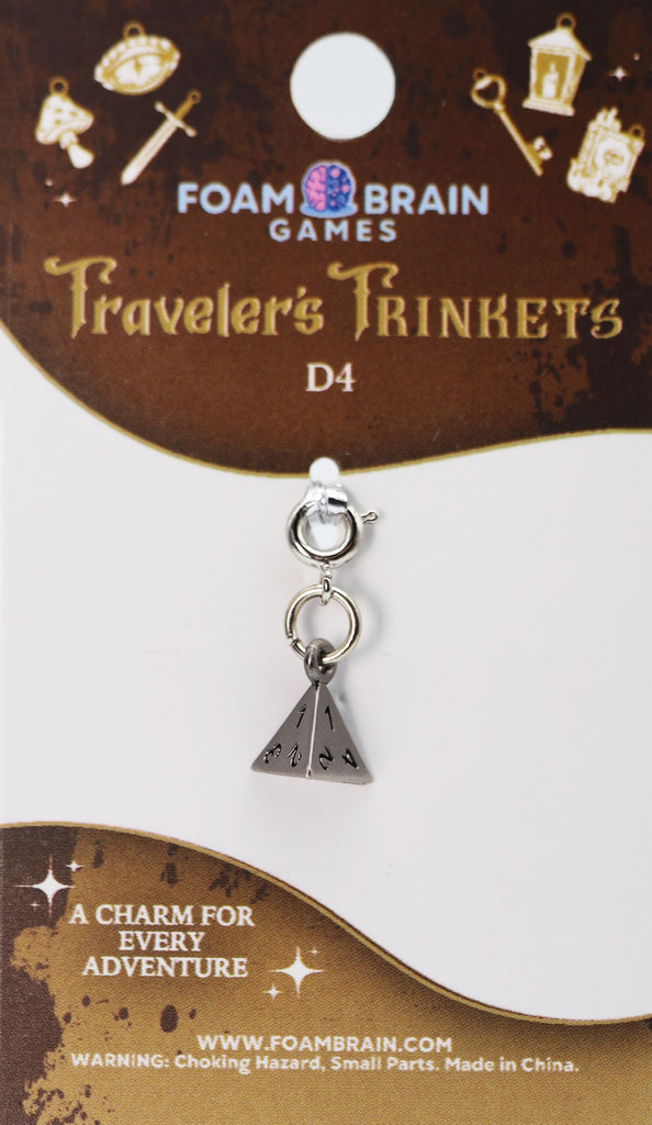 Traveler's Trinkets: D4 Charm Jewelry Foam Brain Games