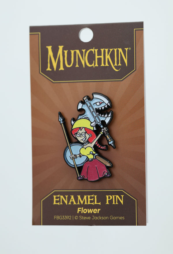 Munchkin: Flower Enamel Pin Enamel Pin Foam Brain Games