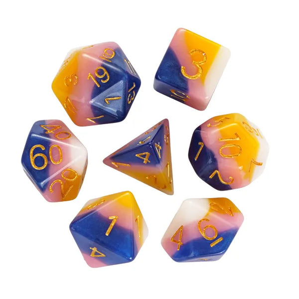 Fruit Taffy RPG Dice Set Plastic Dice Foam Brain Games
