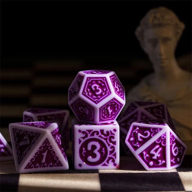 Grape Explosion RPG Dice Set Plastic Dice Foam Brain Games