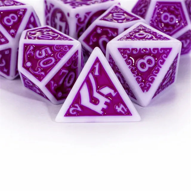 Grape Explosion RPG Dice Set Plastic Dice Foam Brain Games