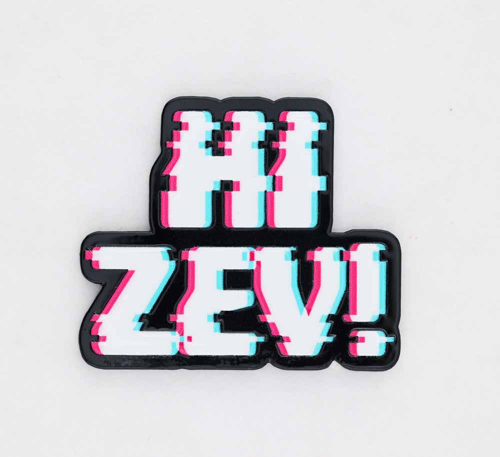 Dungeon Crawler Carl: Hi Zev! Glitch Enamel Pin Enamel Pin Foam Brain Games
