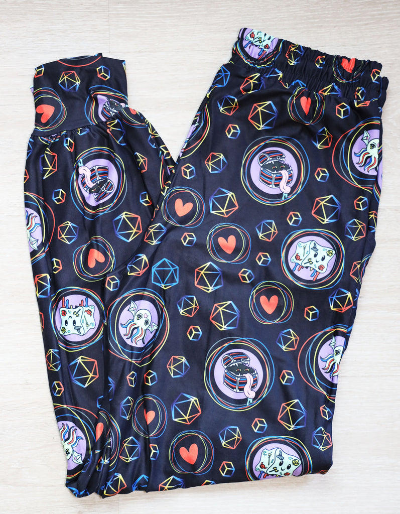 Pride Joggers Polyamorous - SIZE: L/XL (Large/XLarge) Leggings & Joggers Foam Brain Games