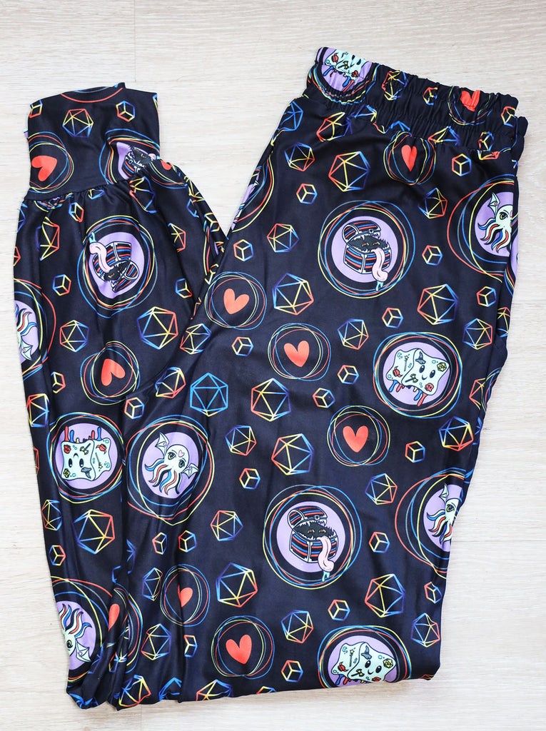 Pride Joggers Polyamorous - SIZE: S/M (small/medium) Leggings & Joggers Foam Brain Games