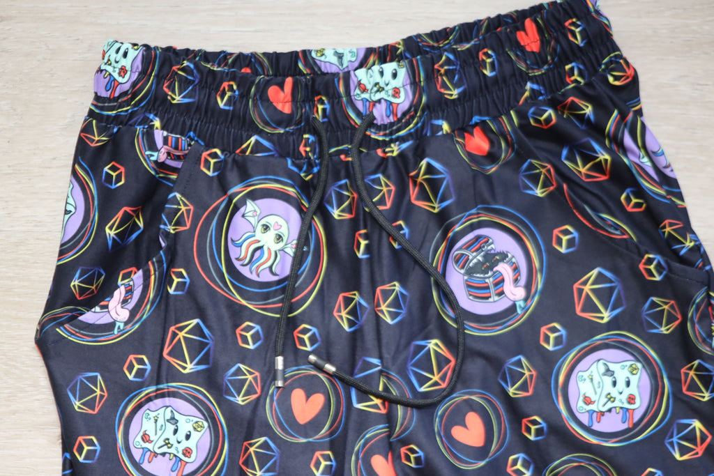 Pride Joggers Polyamorous - SIZE: L/XL (Large/XLarge) Leggings & Joggers Foam Brain Games