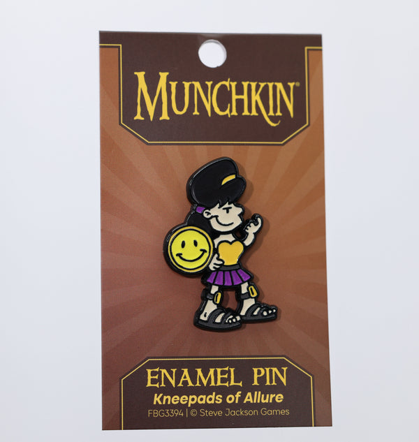 Munchkin: Kneepads of Allure Enamel Pin Enamel Pin Foam Brain Games