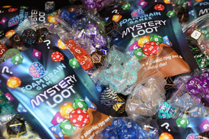 Mystery Loot: Plastic RPG Dice Set & Bonus Metal Die Mystery Loot Foam Brain Games