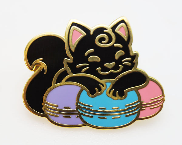 Pastry Pets: Macaron Cat - Pin & RPG Dice Set Plastic Dice & Pin Set Foam Brain Games