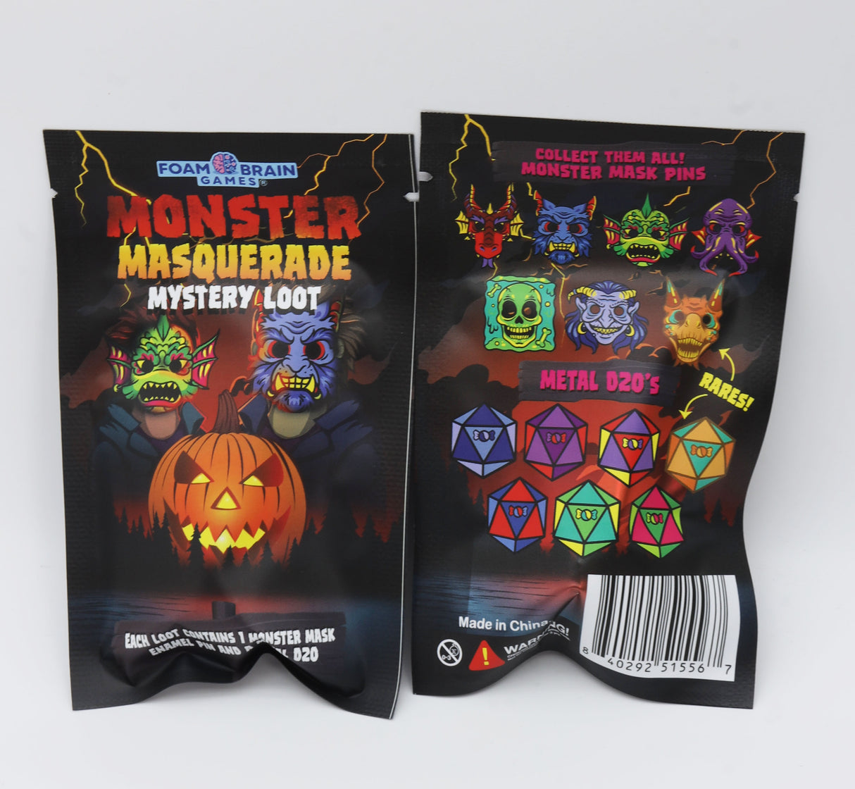 Mystery Loot: Monster Masquerade - COMPLETE SET Mystery Loot Foam Brain Games