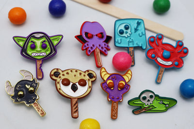 Mystery Loot: Monster Pops Metal Dice Foam Brain Games