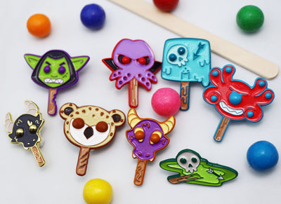 Mystery Loot: Monster Pops Metal Dice Foam Brain Games