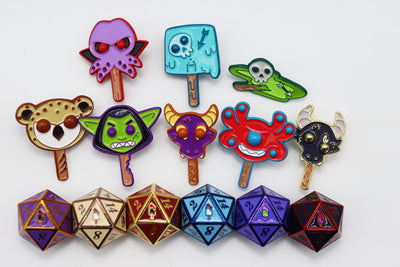 Mystery Loot: Monster Pops Metal Dice Foam Brain Games
