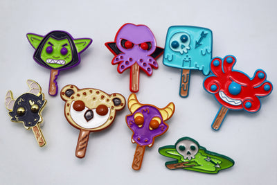 Mystery Loot: Monster Pops Metal Dice Foam Brain Games