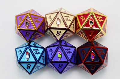 Mystery Loot: Monster Pops Metal Dice Foam Brain Games