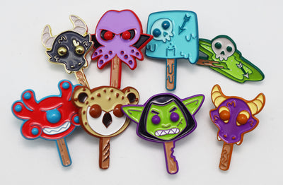 Mystery Loot: Monster Pops Metal Dice Foam Brain Games