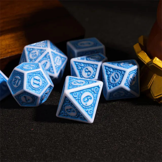 Motif: Ocean Brine RPG Dice Set Plastic Dice Foam Brain Games