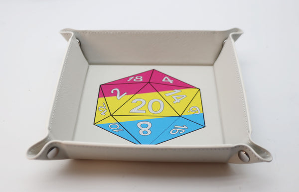 Pride D20 Snap Tray: Pansexual Dice Tray Foam Brain Games