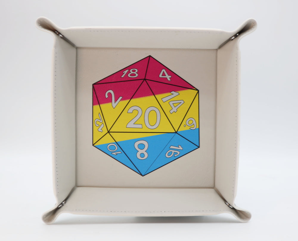 Pride D20 Snap Tray: Pansexual Dice Tray Foam Brain Games