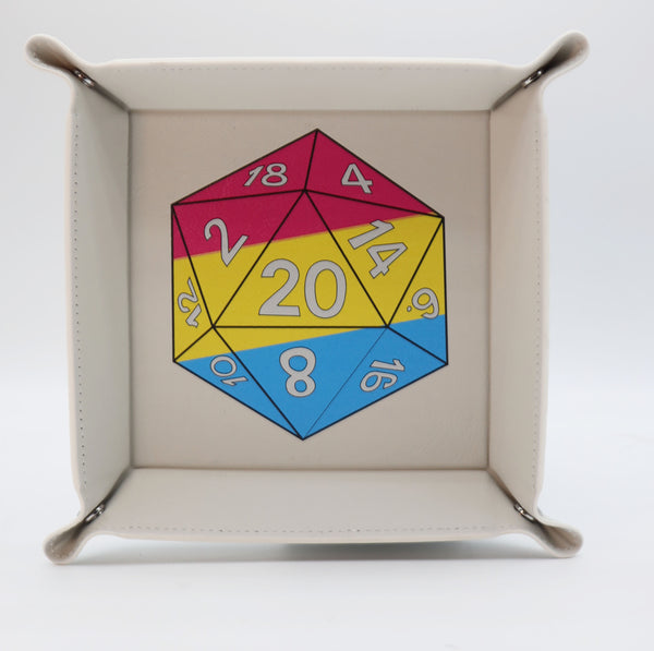 Pride D20 Snap Tray: Pansexual Dice Tray Foam Brain Games