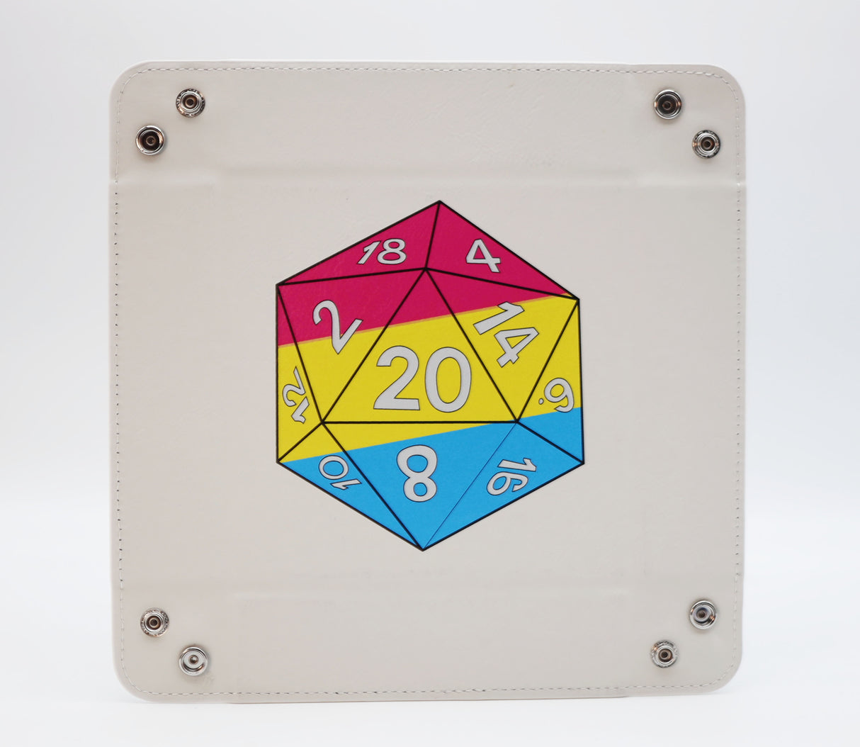 Pride D20 Snap Tray: Pansexual Dice Tray Foam Brain Games